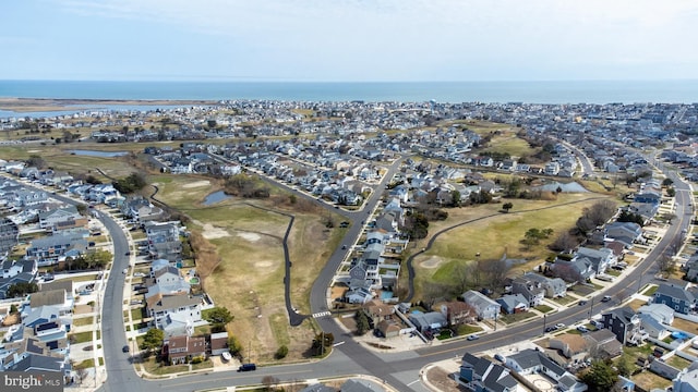 817 Lafayette Blvd, Brigantine, NJ 08203 - aerial view of property's location with a large body of water, nearby suburban area, and a golf club