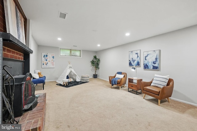 2624 Black Fir Ct, Reston, VA 20191 - rec room featuring carpet, recessed lighting, and baseboards