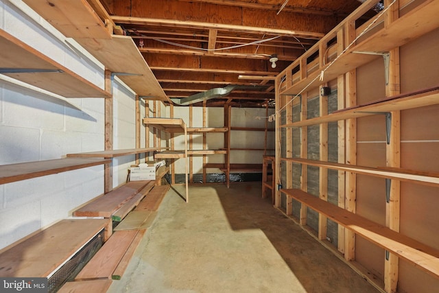 2624 Black Fir Ct, Reston, VA 20191 - unfinished basement featuring concrete block wall
