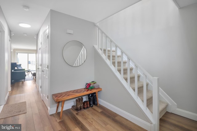 6 Carob Ct, Lumberton, NJ 08048 - stairway featuring wood finished floors and baseboards