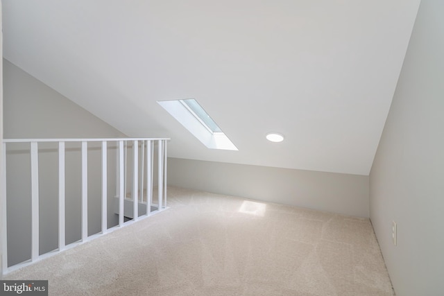 6 Carob Ct, Lumberton, NJ 08048 - additional living space featuring vaulted ceiling, carpet flooring, and a skylight