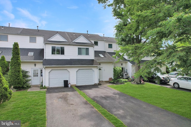 6 Carob Ct, Lumberton, NJ 08048 - multi unit property with driveway, an attached garage, roof with shingles, and a front lawn