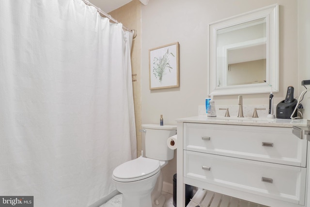 6 Carob Ct, Lumberton, NJ 08048 - full bath featuring toilet, vanity, baseboards, and a shower with shower curtain