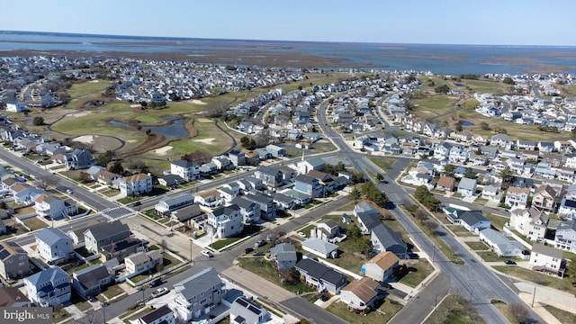 2 Franklin Pl, Brigantine, NJ 08203 - view of property location with nearby suburban area, a local golf course, and a large body of water