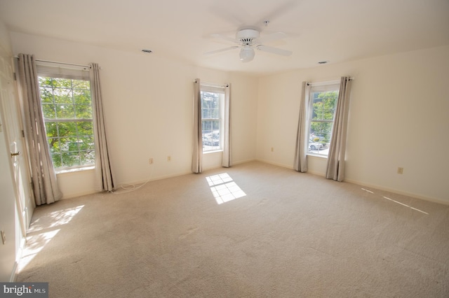 1103 S Schumaker Dr Unit C-201, Salisbury, MD 21804 - spare room with healthy amount of natural light, light colored carpet, and a ceiling fan