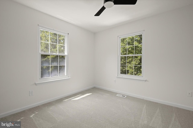 9439 Fens Holw, Laurel, MD 20723 - unfurnished room with ceiling fan, carpet floors, and baseboards