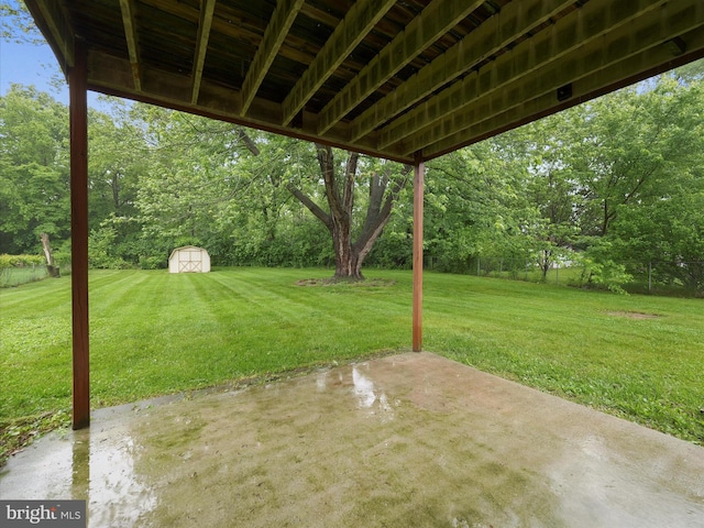 14754 Sherwood Dr, Greencastle, PA 17225 - view of green lawn with a patio area and view of scattered trees