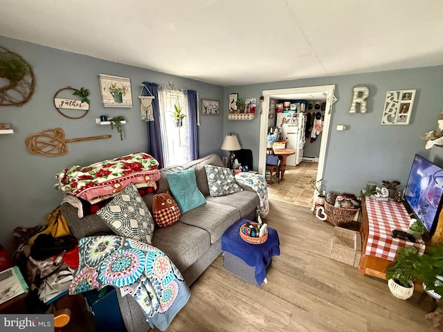 239 S Allison St, Greencastle, PA 17225 - living room featuring wood finished floors