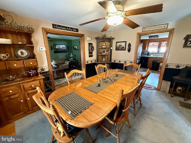 239 S Allison St, Greencastle, PA 17225 - dining room with a ceiling fan