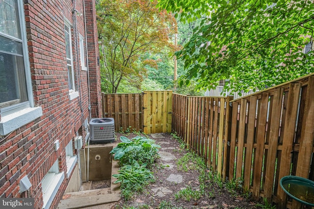 3100 Rodman St NW, Washington, DC 20008 - fenced backyard with cooling unit and a gate