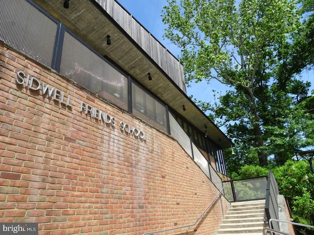 3100 Rodman St NW, Washington, DC 20008 - exterior view of brick siding and stairs