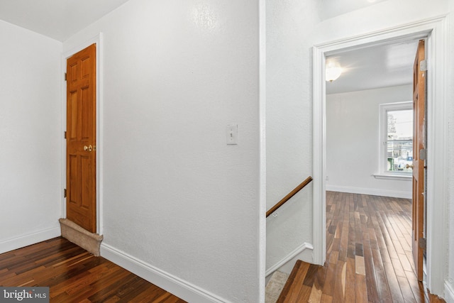 20 N Richardson Ave, Lansdale, PA 19446 - corridor featuring dark wood-style flooring and baseboards