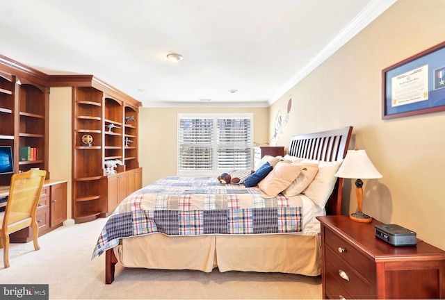 7951 Kelly Ann Ct, Fairfax Station, VA 22039 - carpeted bedroom featuring ornamental molding