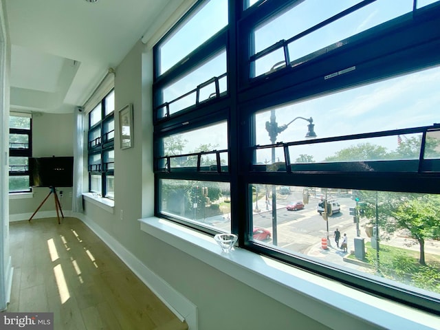 1111 Orren St NE Unit 300, Washington, DC 20002 - hall with wood finished floors and baseboards