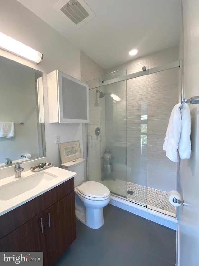 1111 Orren St NE Unit 300, Washington, DC 20002 - full bathroom with vanity, toilet, and a shower stall