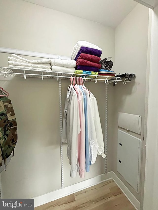 1111 Orren St NE Unit 300, Washington, DC 20002 - walk in closet featuring light wood finished floors
