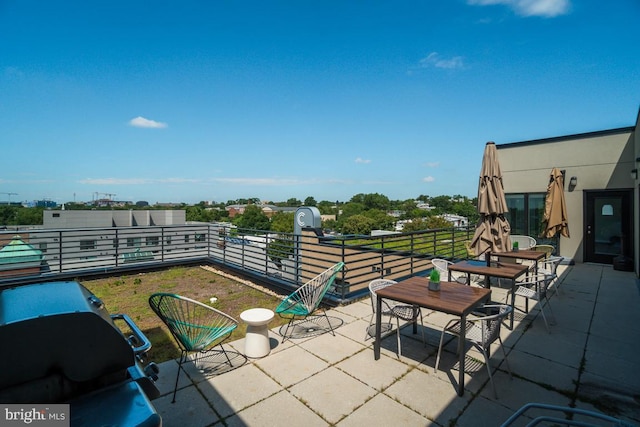 1111 Orren St NE Unit 300, Washington, DC 20002 - view of patio with a balcony and area for grilling