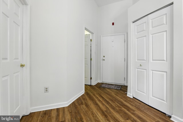 12213 Eagles Nest Ct Unit M, Germantown, MD 20874 - hall with dark wood-style floors and baseboards