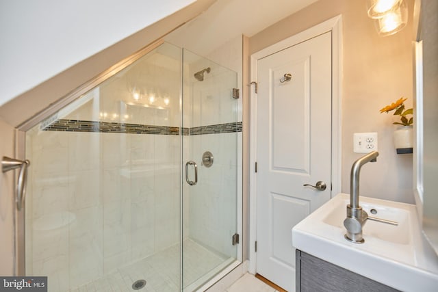 6823 Donahue Ct, Falls Church, VA 22042 - full bath with a stall shower and vanity