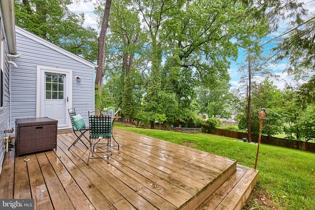 6823 Donahue Ct, Falls Church, VA 22042 - view of wooden terrace