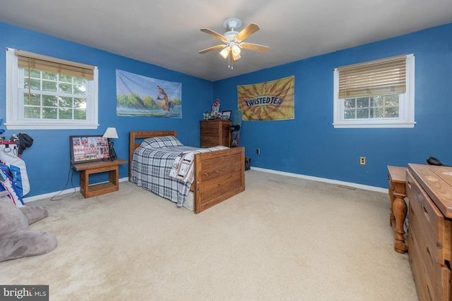 347 Paulsboro Rd, Woolwich Twp, NJ 08085 - bedroom with carpet floors and a ceiling fan