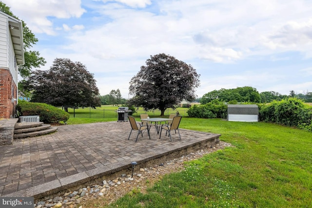 347 Paulsboro Rd, Woolwich Twp, NJ 08085 - view of patio with a storage unit and grilling area
