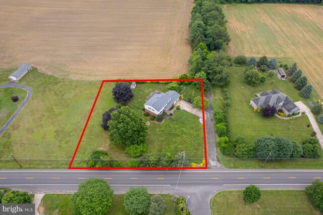 347 Paulsboro Rd, Woolwich Twp, NJ 08085 - overview of rural landscape featuring property boundaries highlighted