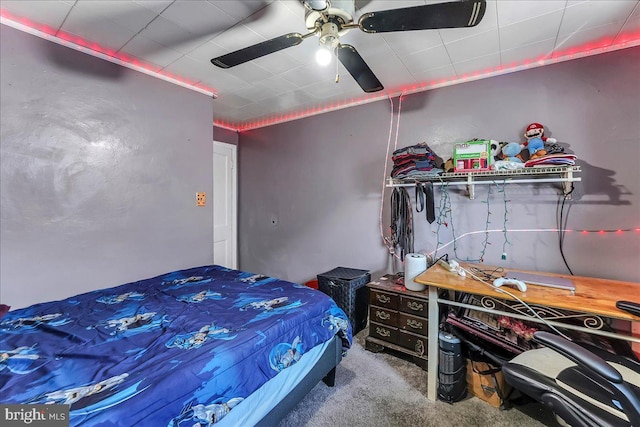 315 Mcginn Pl, New Castle, DE 19720 - bedroom featuring carpet floors and ceiling fan