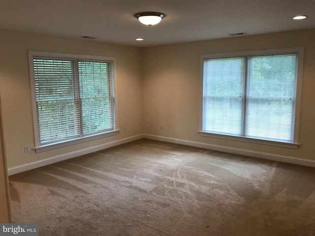 27 Kleis Rd, Severna Park, MD 21146 - empty room featuring healthy amount of natural light, baseboards, carpet flooring, and recessed lighting