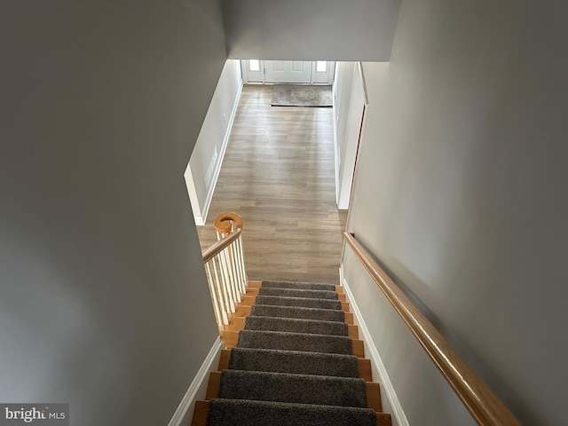 27 Kleis Rd, Severna Park, MD 21146 - stairway featuring wood finished floors