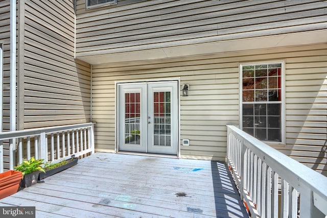 1713 Sea Pine Cir, Severn, MD 21144 - wooden terrace with french doors