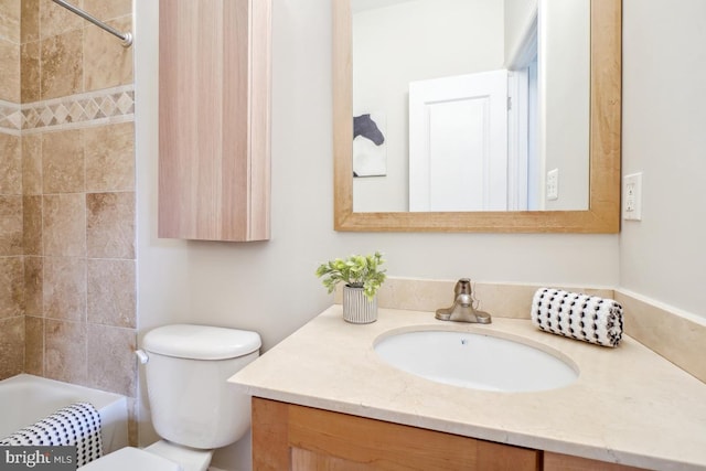 531 T St NW Unit 101, Washington, DC 20001 - bathroom featuring vanity, toilet, and  shower combination