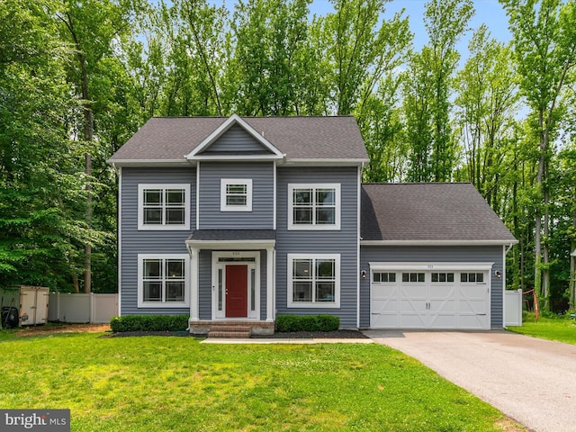 933 Winding Rd, Edgewater, MD 21037 - traditional-style home with an attached garage, concrete driveway, and a shingled roof