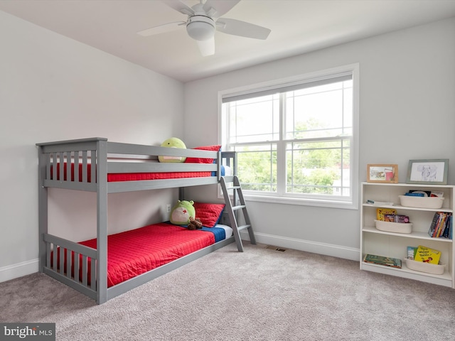 933 Winding Rd, Edgewater, MD 21037 - bedroom featuring carpet flooring, baseboards, and a ceiling fan