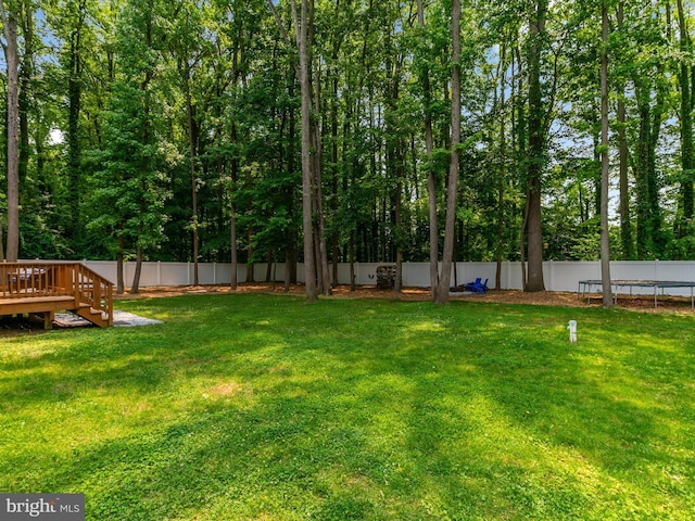 933 Winding Rd, Edgewater, MD 21037 - view of yard featuring a deck