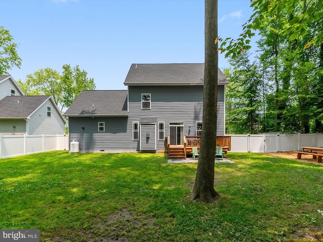 933 Winding Rd, Edgewater, MD 21037 - back of house with a shingled roof and a deck