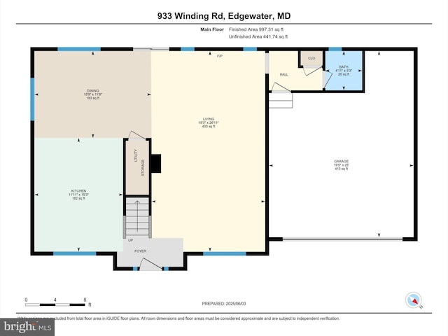 933 Winding Rd, Edgewater, MD 21037 - floor plan / room layout