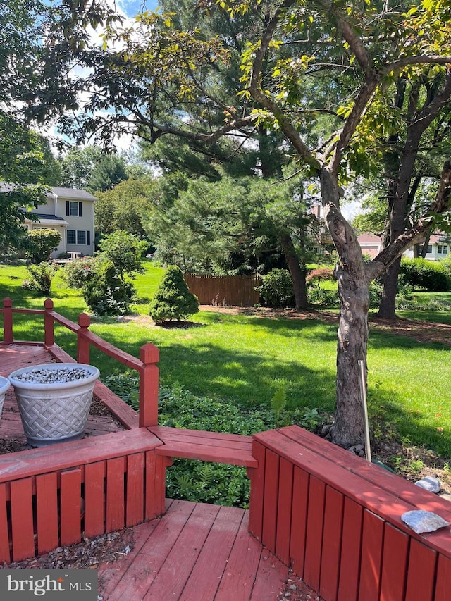 1138 Maple St, Carlisle, PA 17013 - wooden terrace with a yard