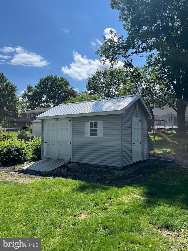 1138 Maple St, Carlisle, PA 17013 - view of shed featuring a playground