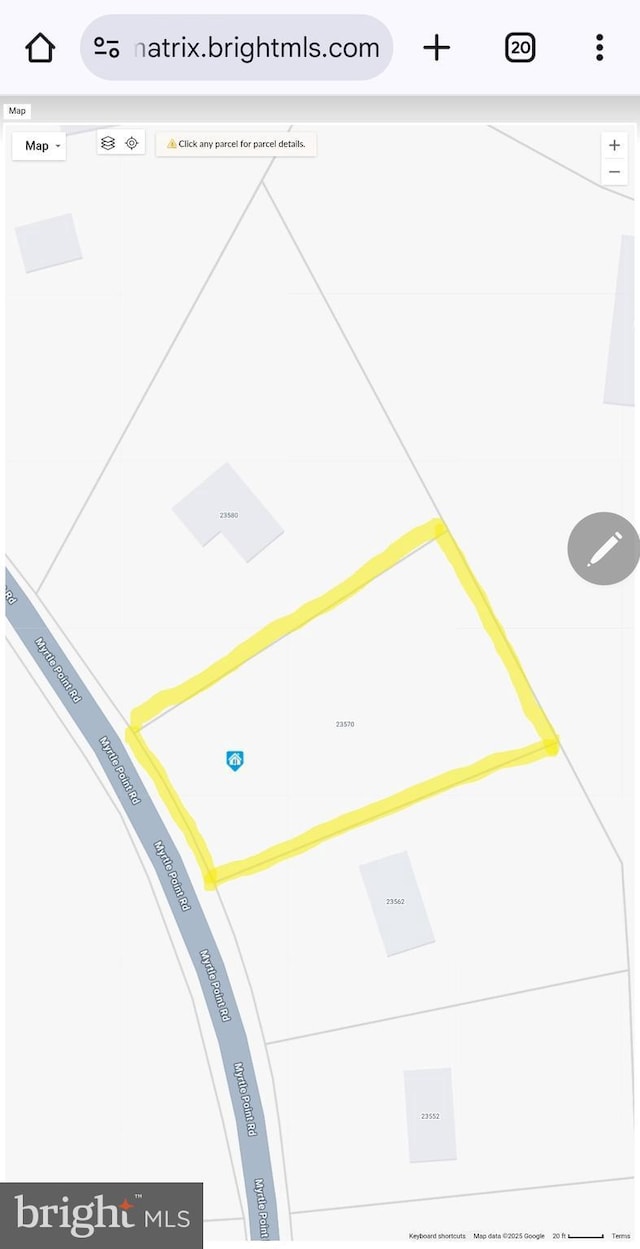 23570 Myrtle Point Rd, California, MD 20619 - map of parcels