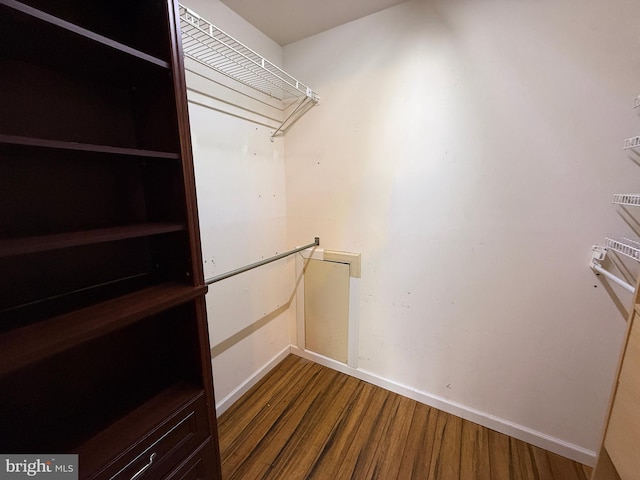 15 E Park Rd, Newtown, PA 18940 - spacious closet with dark wood-style floors