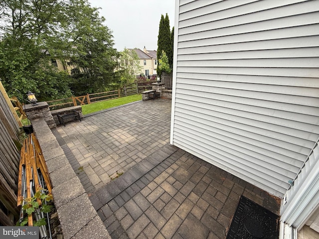 15 E Park Rd, Newtown, PA 18940 - fenced backyard featuring a patio