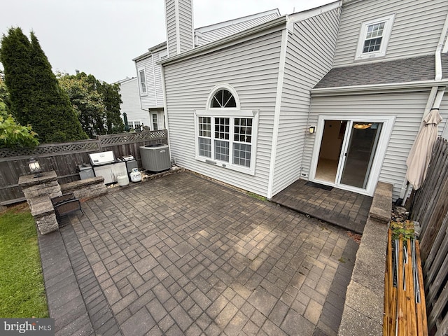 15 E Park Rd, Newtown, PA 18940 - view of patio featuring exterior kitchen and cooling unit