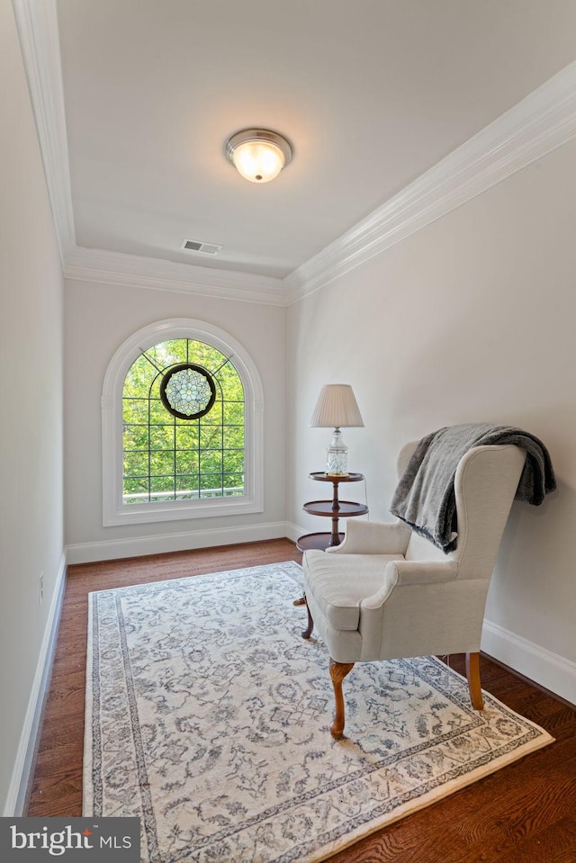 4729 Grand Masters Way, Woodbridge, VA 22192 - sitting room with ornamental molding and wood finished floors
