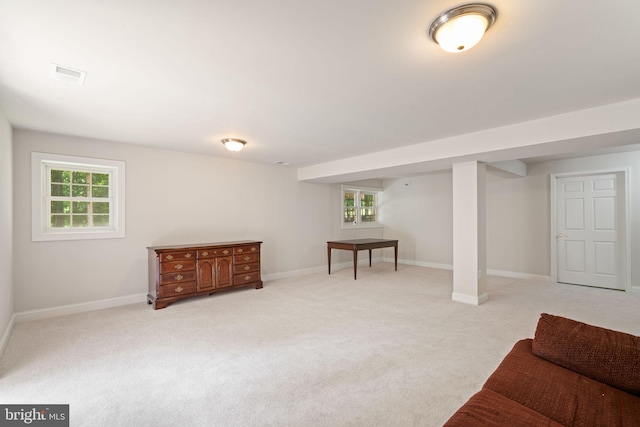4729 Grand Masters Way, Woodbridge, VA 22192 - basement featuring light carpet and plenty of natural light