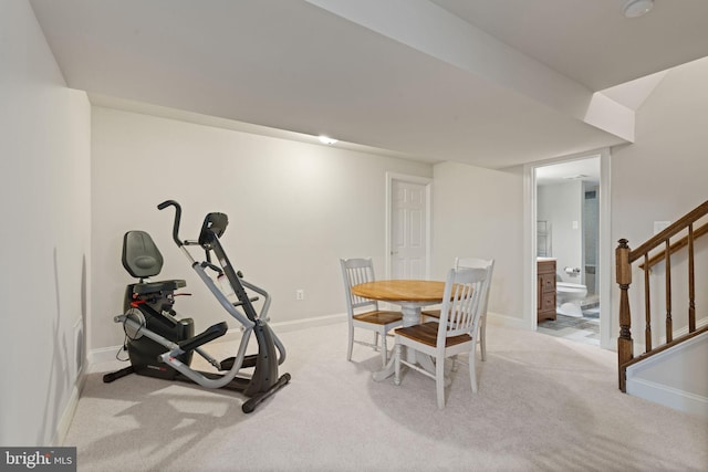 4729 Grand Masters Way, Woodbridge, VA 22192 - workout room with carpet floors and baseboards