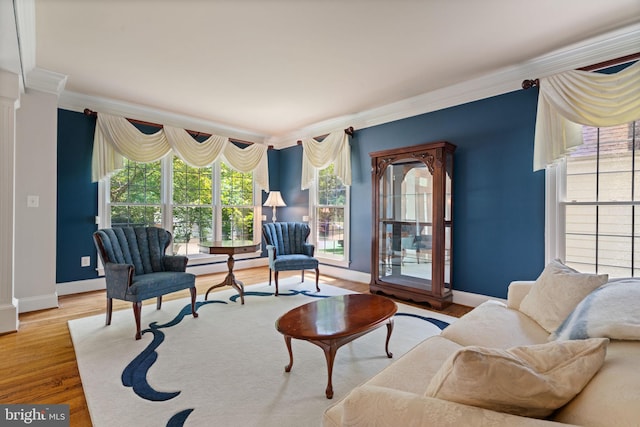4729 Grand Masters Way, Woodbridge, VA 22192 - living room featuring crown molding and wood finished floors