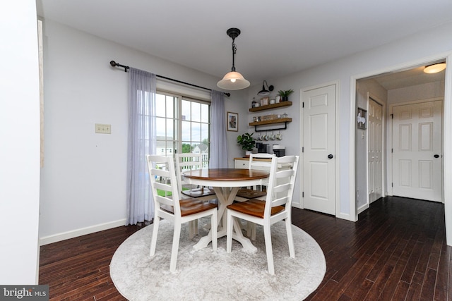 24 Furlong Rd, Douglassville, PA 19518 - dining area featuring dark wood finished floors and baseboards