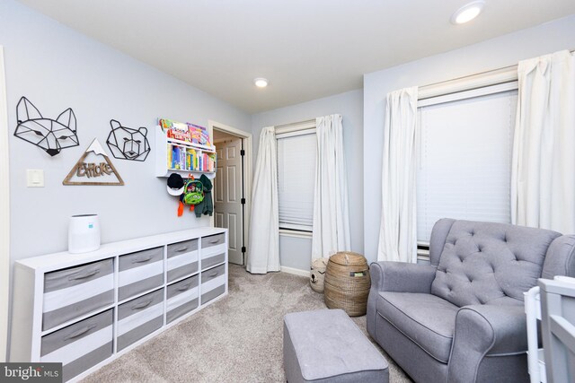 24 Furlong Rd, Douglassville, PA 19518 - living area with carpet flooring, baseboards, and recessed lighting