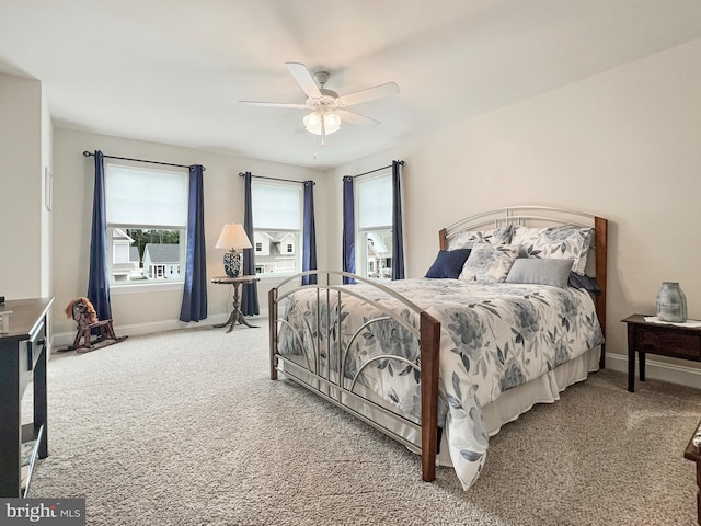 22543 Bradbury Way, Georgetown, DE 19947 - carpeted bedroom featuring baseboards and ceiling fan